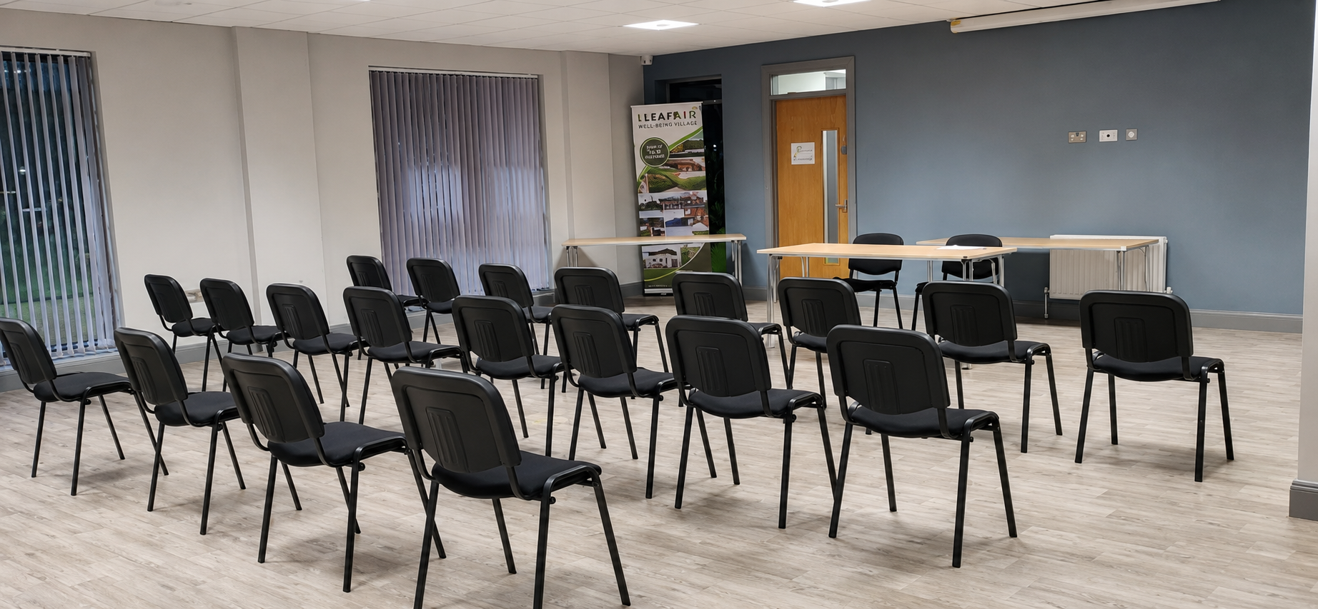 Multipurpose meeting room inside Leafair Well-Being Village